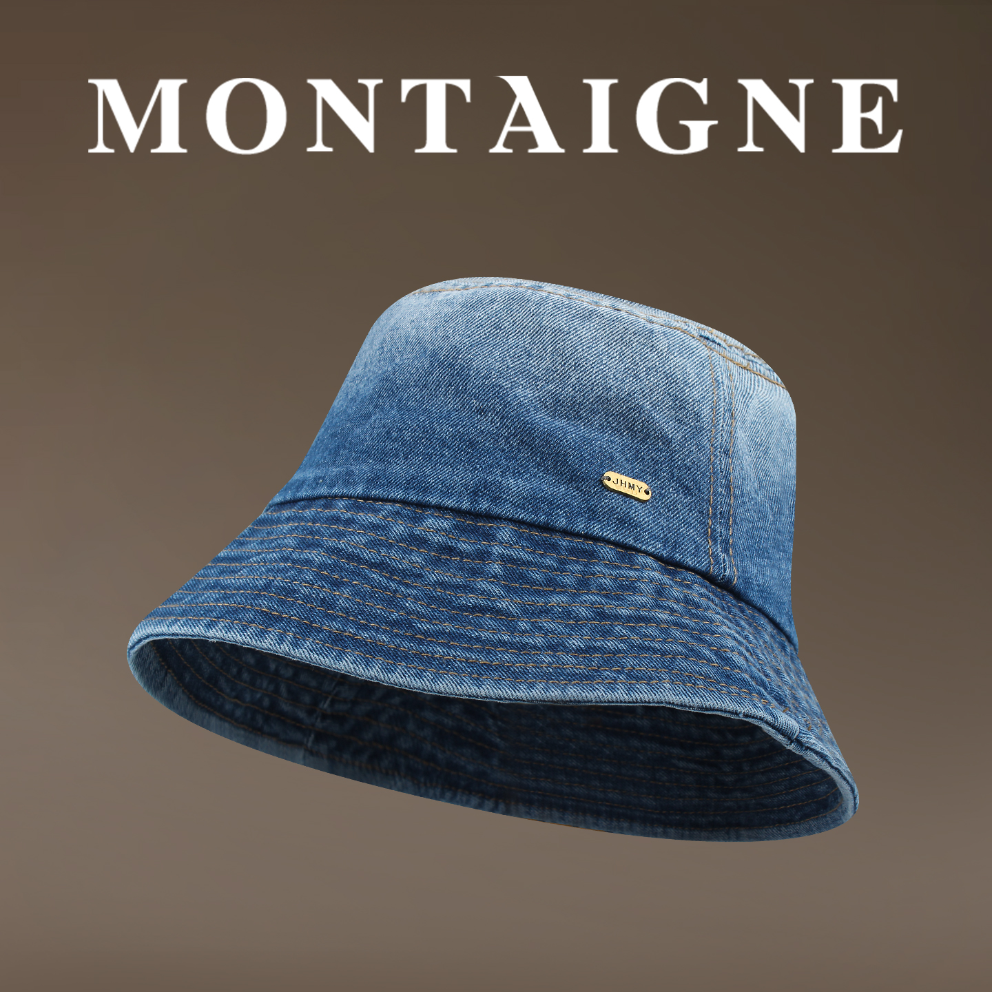 蒙田日系牛仔渔夫帽子男女百搭