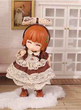 哈乐动漫ob11娃衣咖啡糖果套装12分素体可穿bjd娃娃配件gsc可