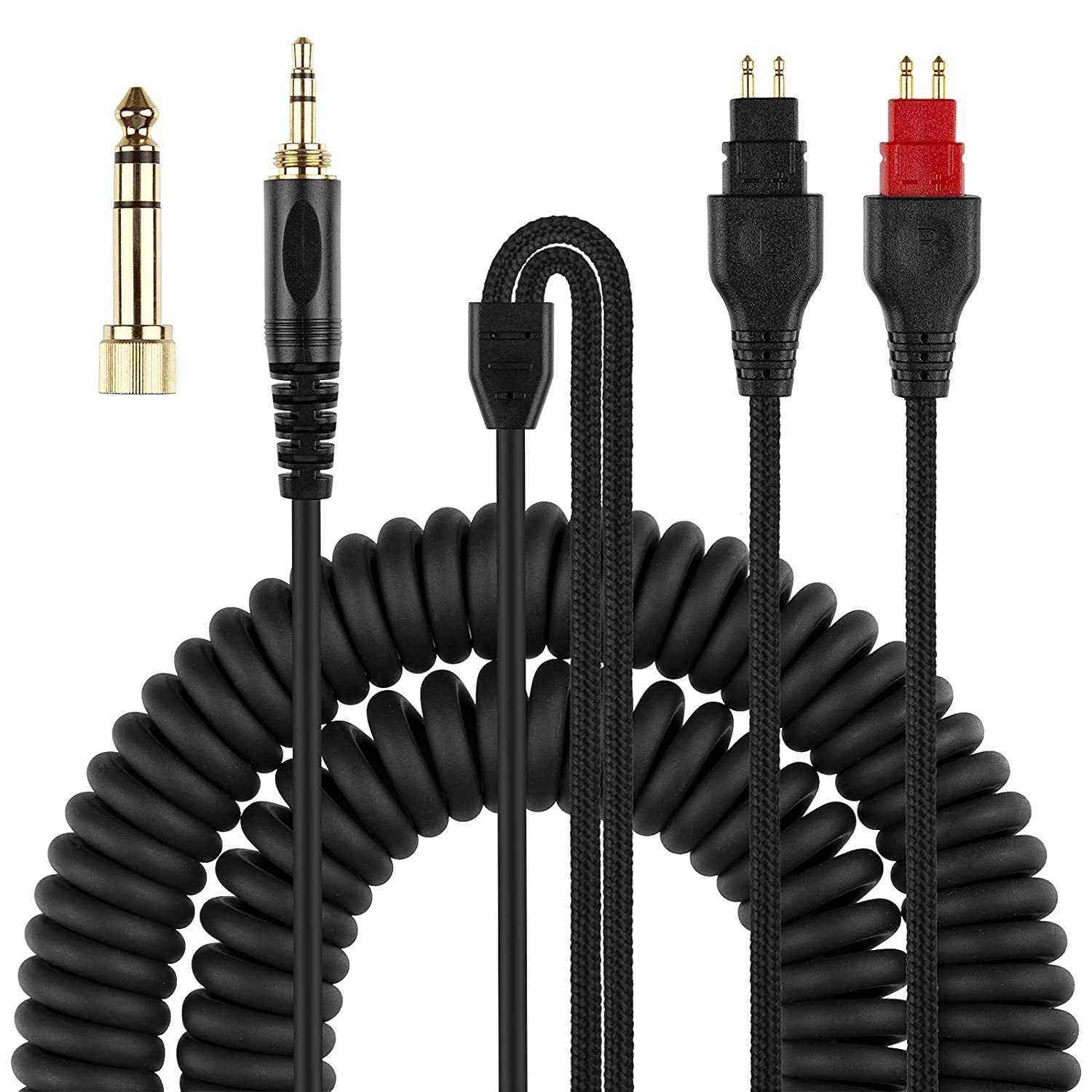 工厂适用于森海HD580 HD600 HD650 HD660S弹簧耳机音频线材