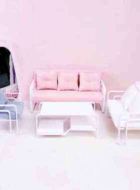 1/6blythe小布bjd6分娃娃用单人双人三人组合沙发套装茶几落地镜