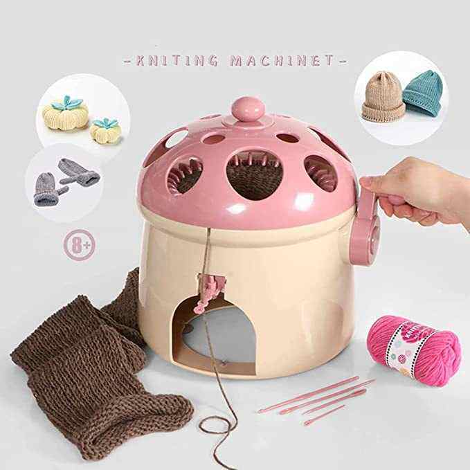 蘑菇屋织羊毛机32针跨境亚马逊手织毛衣成人儿童手摇编织机织布机