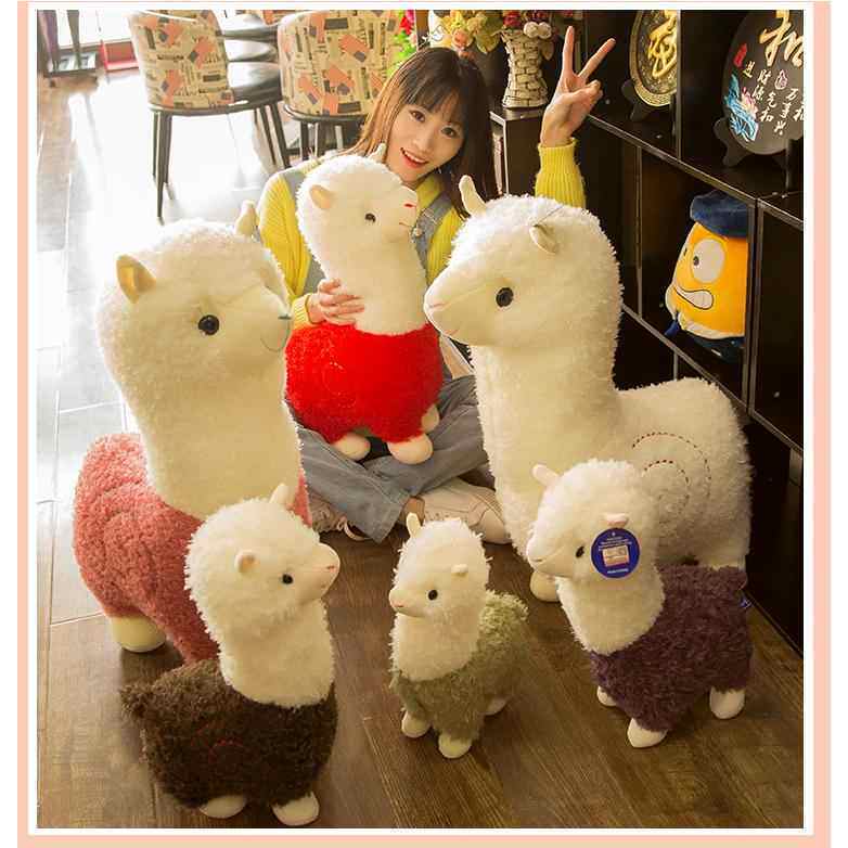 创意神兽羊驼公仔毛绒玩具小羊玩偶睡觉抱枕儿童生日礼物