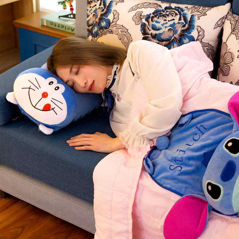 厂家直销卡通玩具抱枕多功能空调夏凉被车载两用靠垫珊瑚绒午休毯