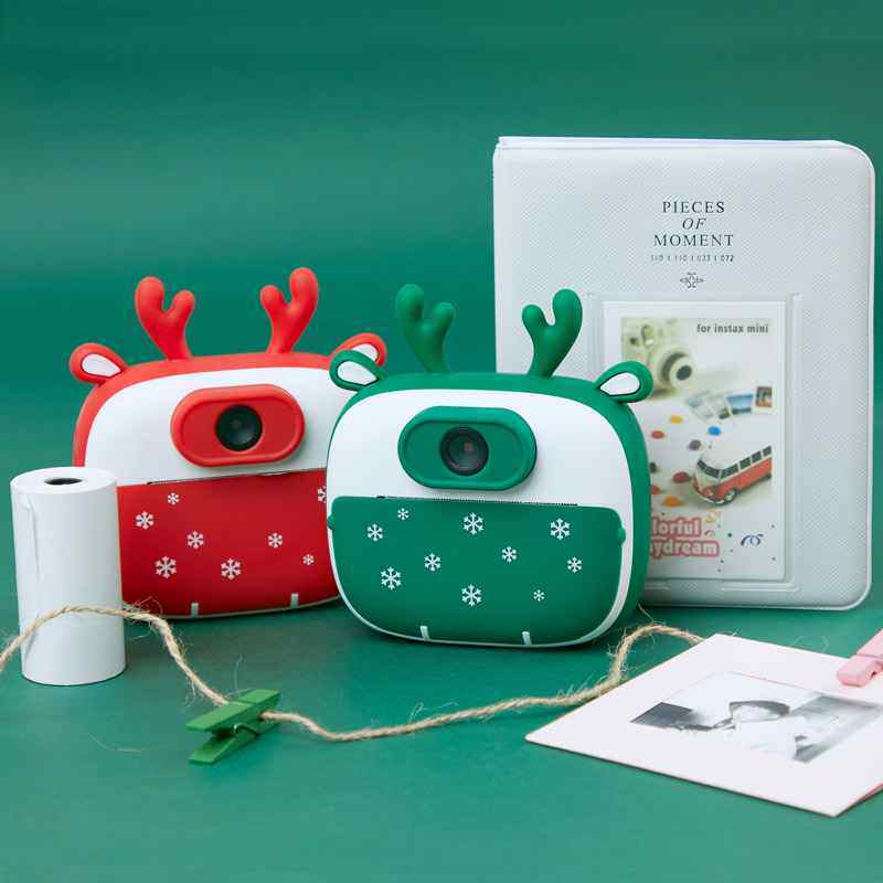 新款打印相机少儿数码高清照相机迷你双摄益智亲子玩具跨境礼物