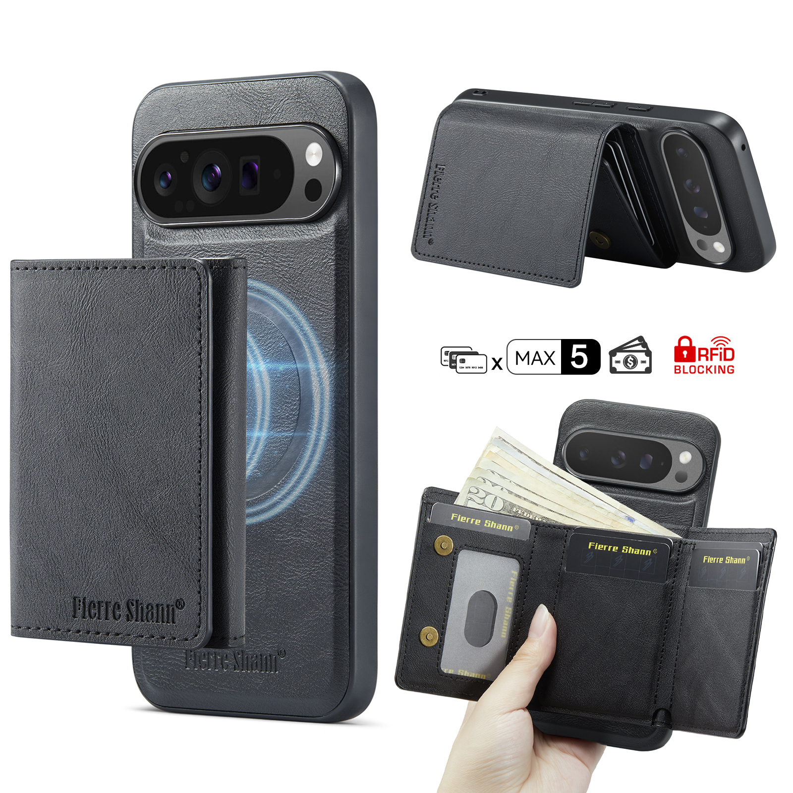 谷歌Pixel10磁吸卡包钱包手机壳