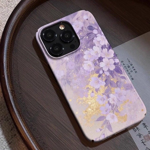 紫花鎏梦适用华为pura80手机壳P50新70中式mate40Pro/30e小众nova14梦幻12/13荣耀magic7超薄x60/400/8/6/5/4