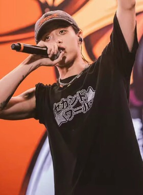 重磅 法老同款SS21银色t恤短袖美式二次元活死人Walking2727world