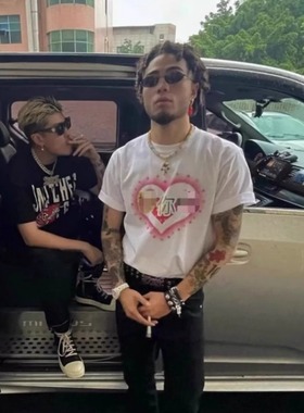 【OXXO】穿给你的老板看原创Cnm正能量标语Y2k复古街头亚短袖T恤