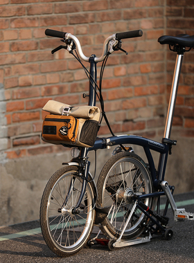 犀牛漫步小布折叠车猪鼻包brompton车头包车前包快拆单肩背包