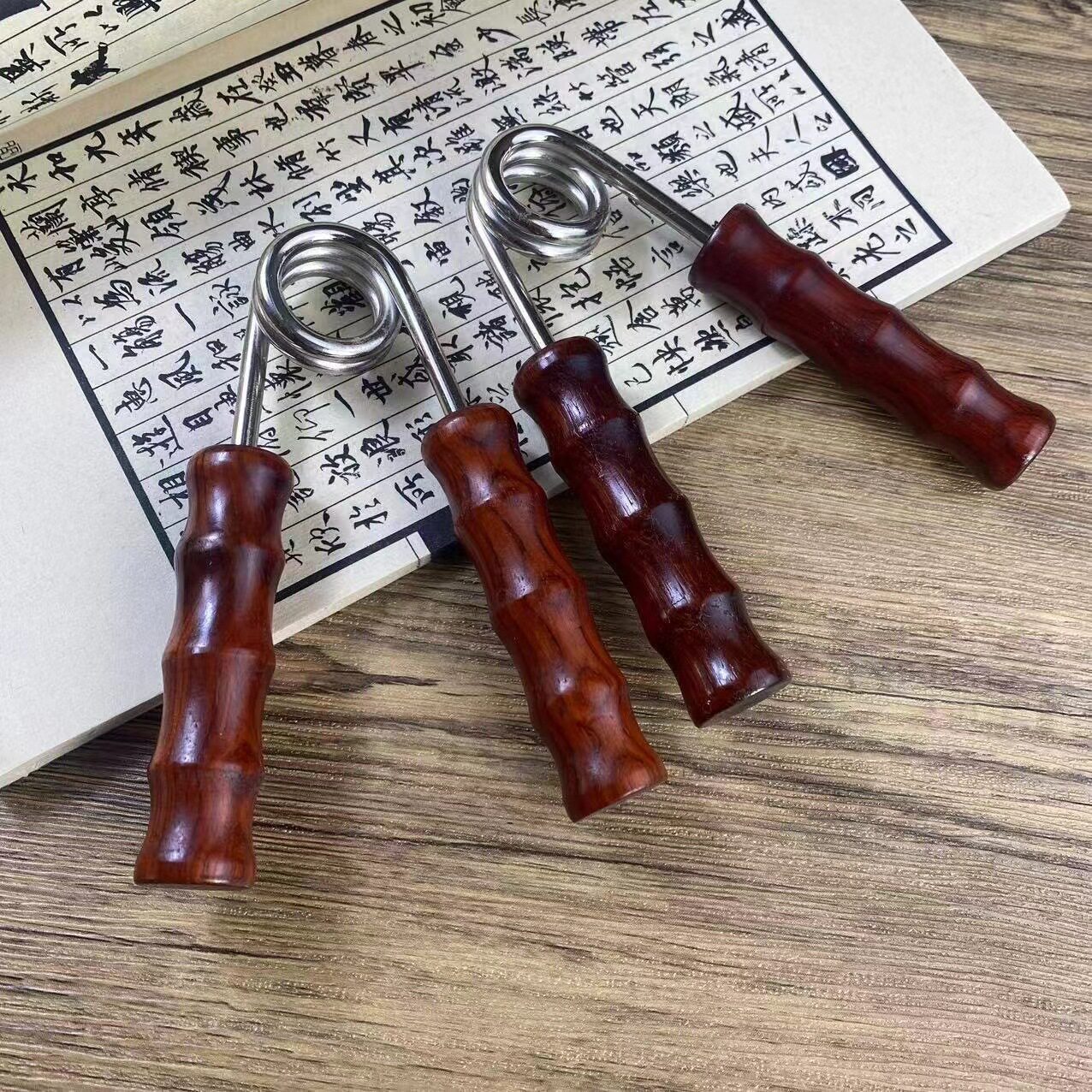 紫光檀木质手掌握力器儿童臂力器老人手掌按手指