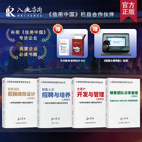 【新书上市】销售团队薪酬绩效设计 销售人才招聘与培养大客户开发与管理入微模式 招聘与培训一体化大客户销售销售绩效提升