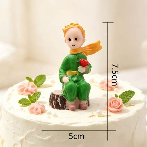 特价清仓可爱卡通小公主王子生日蛋糕摆件装饰品插件装扮哪吒敖丙