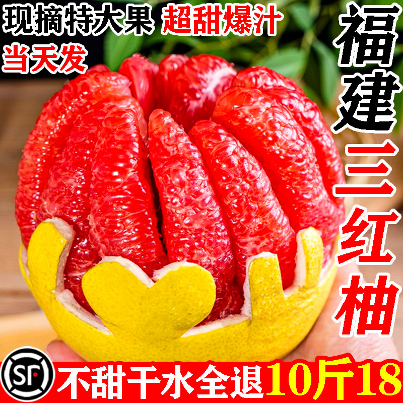[顺丰]福建三红蜜柚10斤18.8