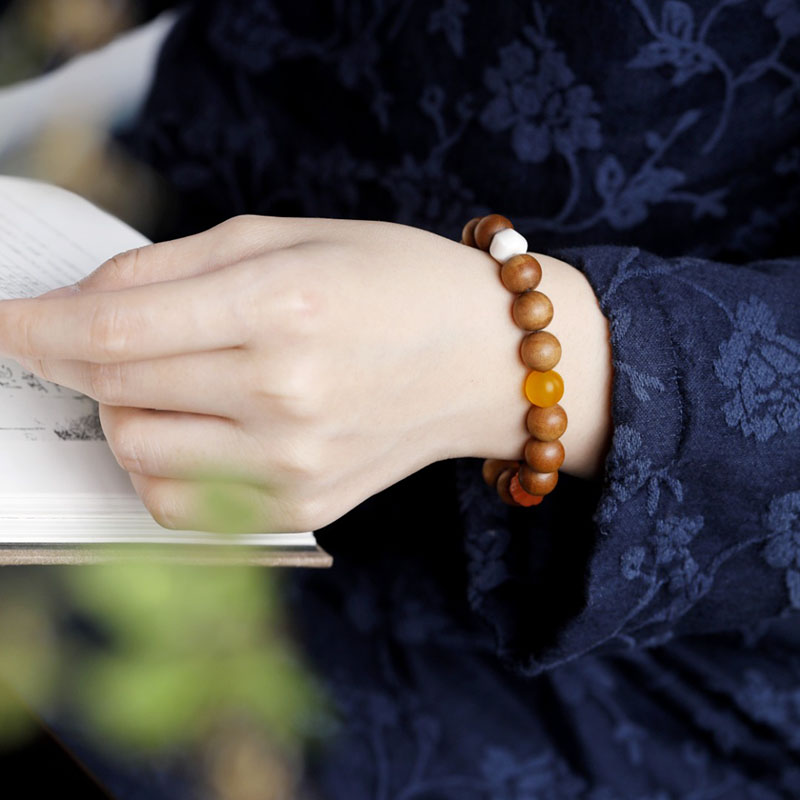 濮暹男女情侣款转运珠檀香木