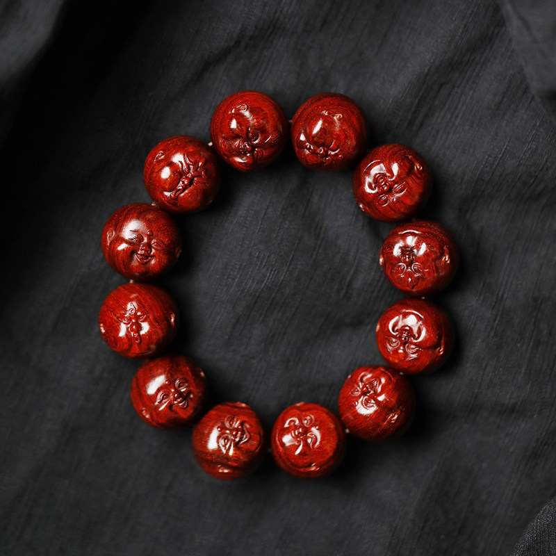 濮暹小叶紫檀手串男士真品木雕人生百态手把件文玩念珠木质佛珠链,饰品/流行首饰/时尚饰品新,紫檀,淘宝优惠券,粉丝福利购,淘宝优惠卷