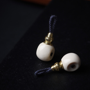 濮暹猛犸牙手串一体三通配饰银镀金法王塔头可搭配珠串6-9mm手链