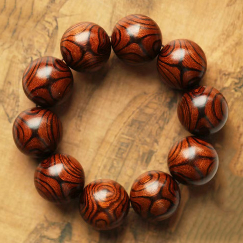 海南黄花梨手串对眼28mm