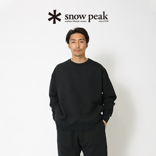 snowpeak雪峰2024春夏户外休闲Recycled全棉套头衫 上衣 卫衣男女款