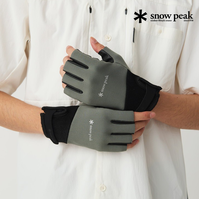 SnowPeak雪峰户外钓鱼半指手套