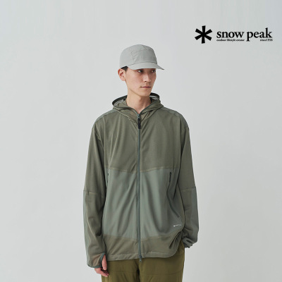 snowpeak雪峰2025春夏户外虫盾网面夹克防蚊虫外套轻薄男女款透气