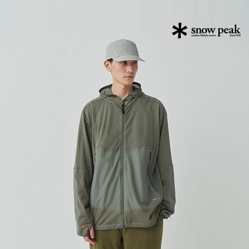 snowpeak雪峰2025春夏户外虫盾网面夹克防蚊虫外套轻薄男女款透气
