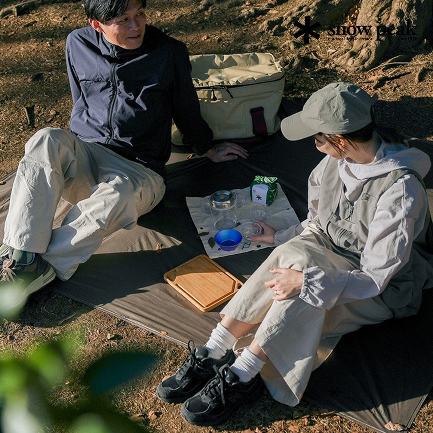 snowpeak雪峰户外露营折叠野餐垫