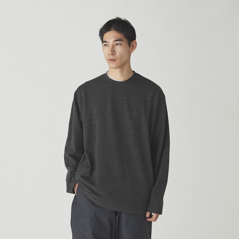 snowpeak雪峰2024秋户外Wool Sweatshirt套头衫羊毛圆领卫衣男女