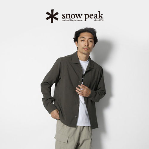 snowpeak雪峰Pe Light Poplin休闲衬衫男女轻薄外套SH-24SU004
