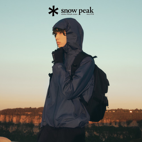 SnowPeak雪峰夹克男26秋新款户外徒步防泼水轻量连帽风衣外套JK06