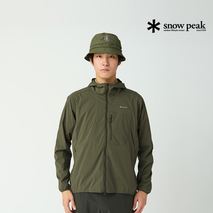 snowpeak雪峰2025春夏户外飞钓Ultralight连帽衫轻薄运动休闲外套