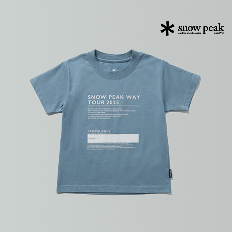 snowpeak儿童休闲短袖T恤