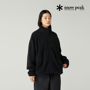 SnowPeak雪峰新款户外休闲抓绒衣男女同款夹克外套上衣JK-25AU020