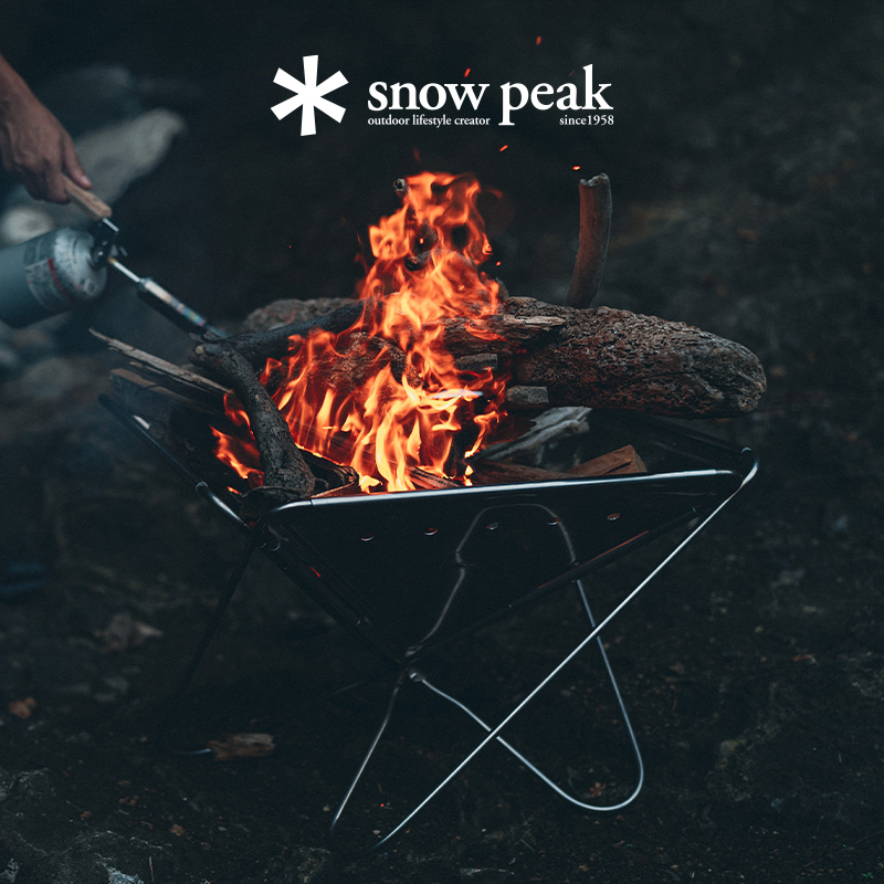 snowpeak焚火台碳床烧烤露营户外