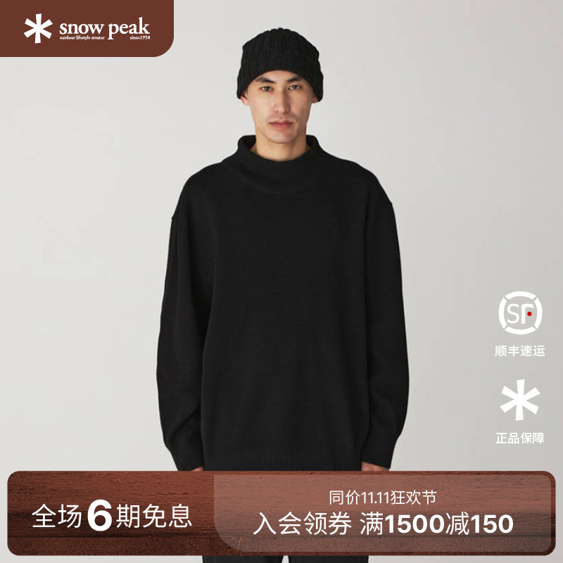 SnowPeak高领毛衣冬季新款