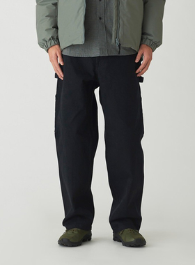 snowpeak雪峰2025秋冬户外休闲Recycled牛仔阔腿裤全棉男女款裤子