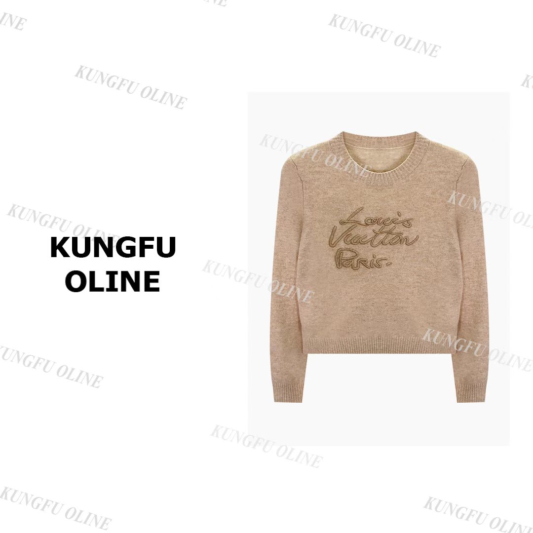 【小妖】MY23-69秋冬新款英文字母套头上衣女长袖针织衫