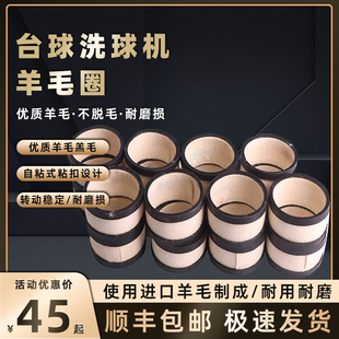 台球博士洗球机羊毛圈配件羊毛垫片中式黑八洗球器保养清洗台球机