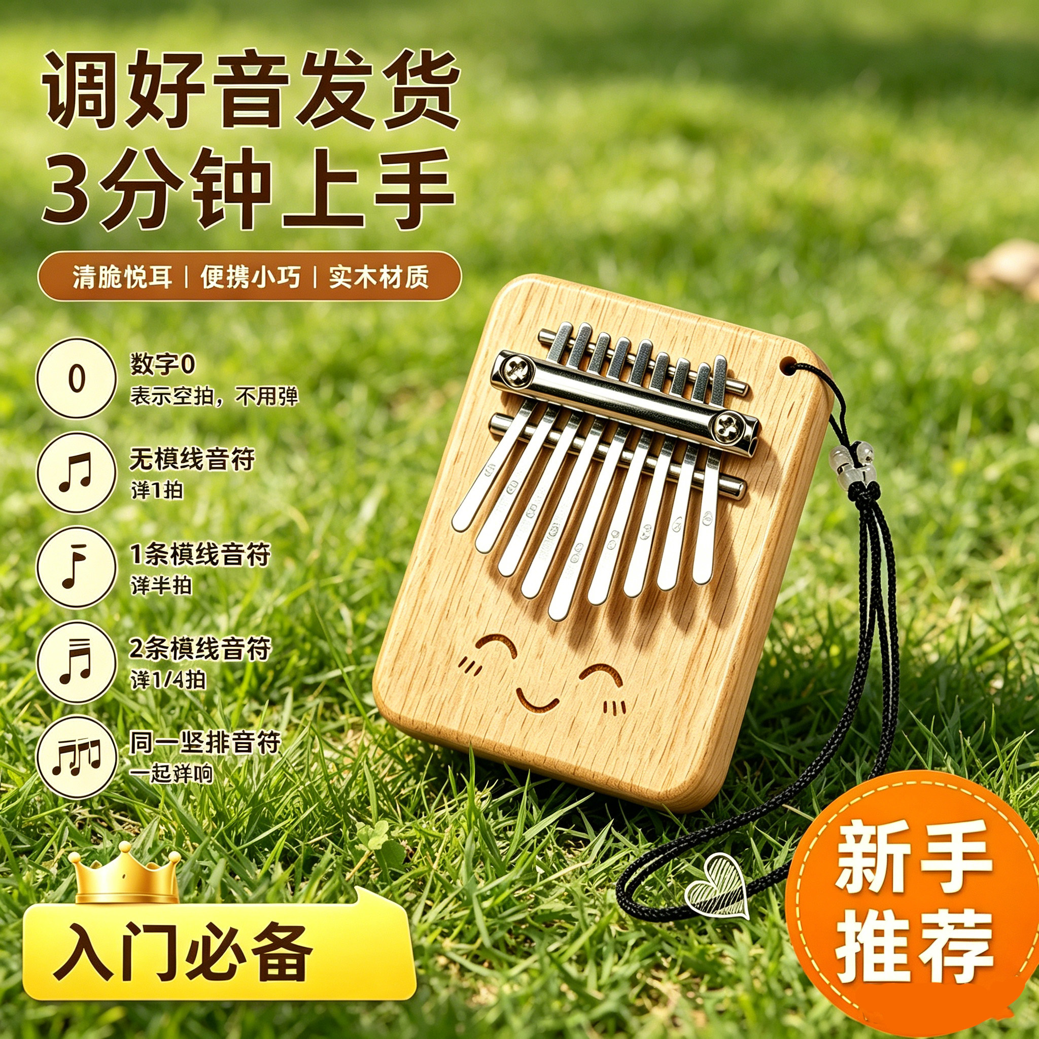 马老师推荐9音阶迷你拇指琴