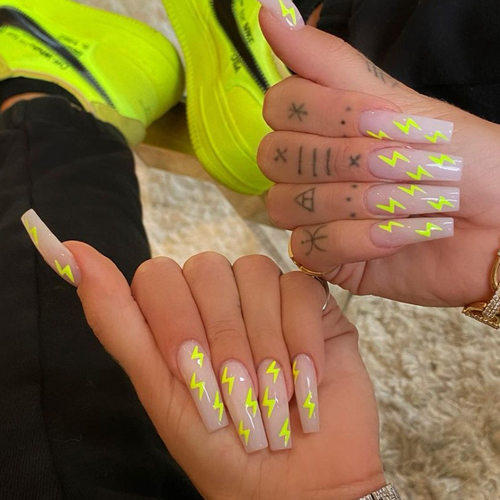 假指甲成品 press on nails 欧美长款芭蕾甲美甲成品指甲片美甲片