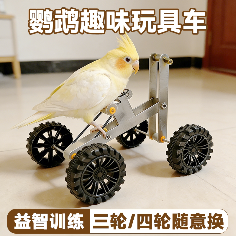 鹦鹉训练自行车道具单车训鸟用品小鸟平衡车虎皮牡丹玄凤益智玩具