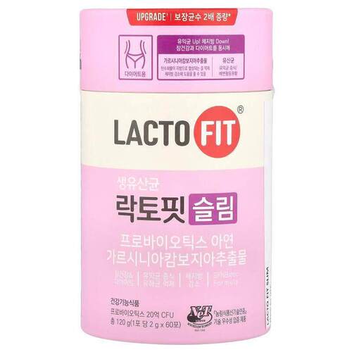Lactofit,益生菌，塑身，60 条，每条 2 克