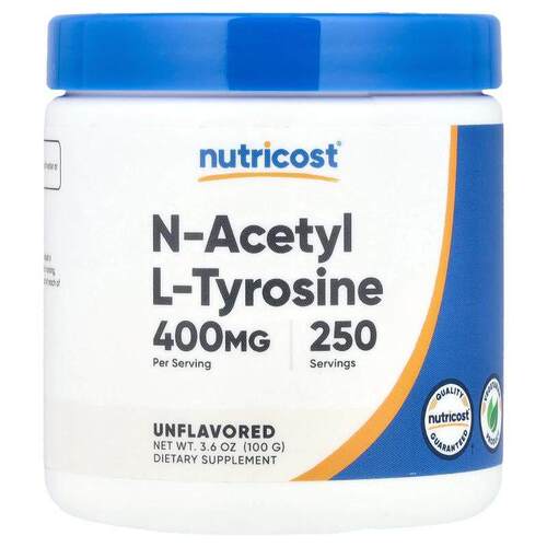 Nutricost,N-乙酰左旋酪氨酸，原味，3.6 盎司（100 克）