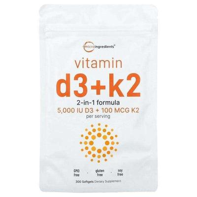 Micro Ingredients维生素 D3 + K2骨骼关节健康易吸收关节健康