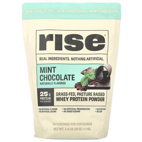 Rise Bar,乳清蛋白质粉，薄荷巧克力味，2.4 磅（1.1 千克）