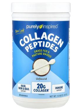 Purely Inspired,胶原蛋白多肽，原味，1 磅（454 克）