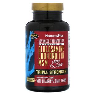 NaturesPlus,Advanced Therapeutics，壳糖胺软骨素 MSM，Ultra R