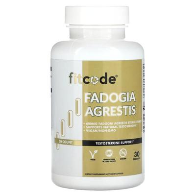 fitcode,Fadogia Agrestis，600 毫克，30 个