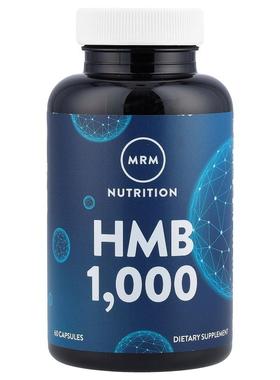 MRM Nutrition,HMB 1000，1,000 毫克，60 粒胶囊