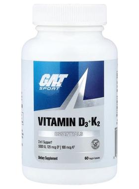 GAT,Vitamin D3 & K2, 60 Veggie Capsules