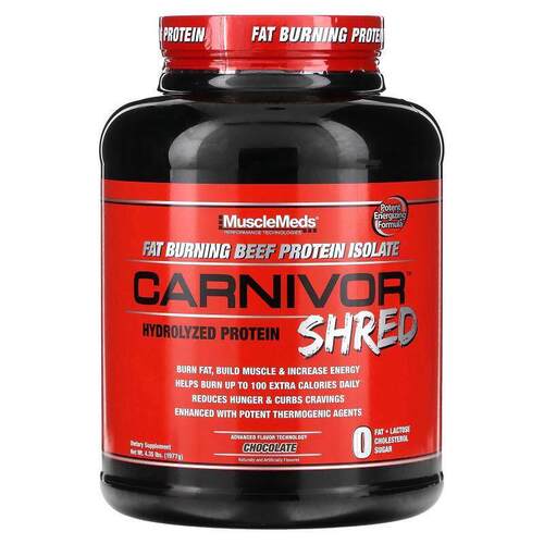 MuscleMeds,Carnivor Shred，水解蛋白质，巧克力